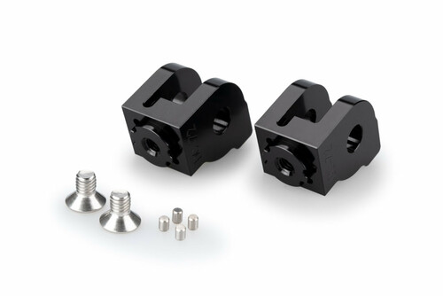 Puig Adjustable Rider Footpeg Mounts Ducati DesertX / Multistrada V2 / Multistrada V4 2021-2025