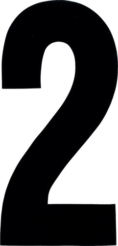 DIRT DIGITS Extreme Digit Stick-on Numbers