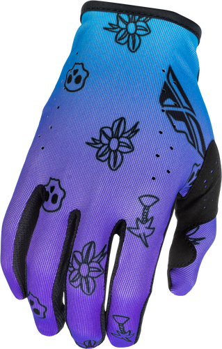 FLY RACING LITE OUTLINE GLOVES PURPLE/BLUE/BLACK 3X