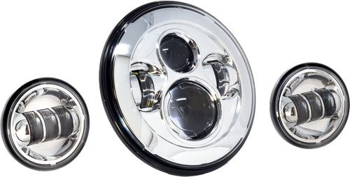 LETRIC LIGHTING CO 7" LED Headlight Pass Lamp Kit w/ Mount Adapter