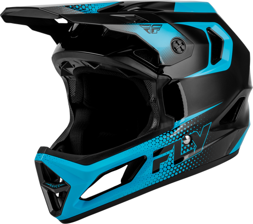 YTH RAYCE SONAR BICYCLE HLMT BLACK/ELECTRIC BLUE YM