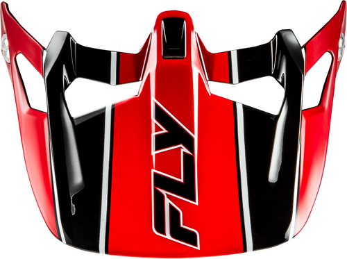 FLY RACING WERX-R CARBON FLOW VISOR BLACK/RED