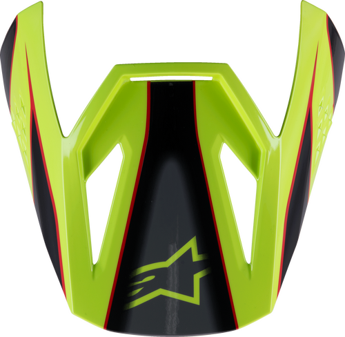 ALPINESTARS SM3 YOUTH FRAY VISOR RED/YELLOW FLUO/BLACK GLOSSY