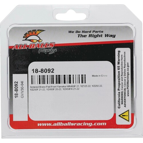 ALL BALLS Sintered Brake Pads