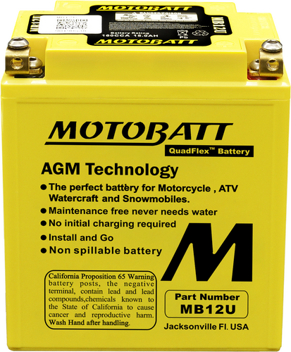 BATTERY MB12U SEALED FACTORY ACTIVATED