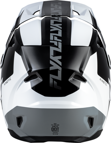 FLY RACING KINETIC CREST HELMET BLACK/WHITE/GREY XL