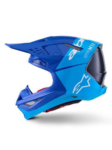 ALPINESTARS SUPERTECH S-M10 FLOOD HELMET MET BLU/MD BLU/BLK CRB M&G 2X