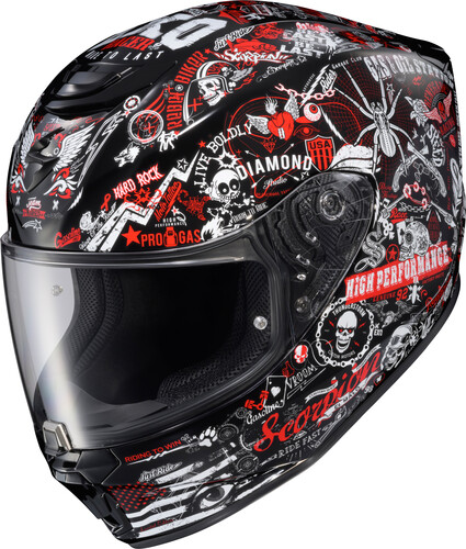 SCORPION EXO EXO-R330 FULL FACE HELMET SHAKE 2 RED XL