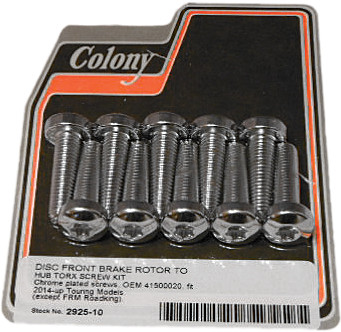 COLONY MACHINE Brake Rotor Screw Kit
