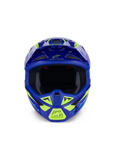 ALPINESTARS SM7 DEED HELMET BLUE/YLW FLUO GLOSSY 2X
