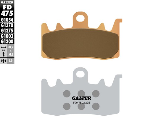 Galfer HH Sintered Ceramic Front Brake Pads FD475