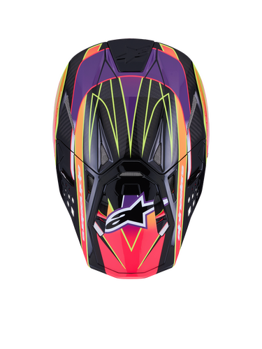 ALPINESTARS SUPERTECH S-M10 ERA HELMET PNK/VIOLET/YLW FLUO GLOSSY MD