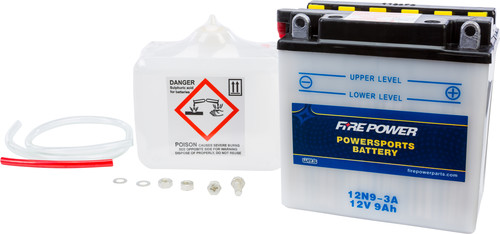 FIRE POWER 12V Standard Battery w/Acid Pack
