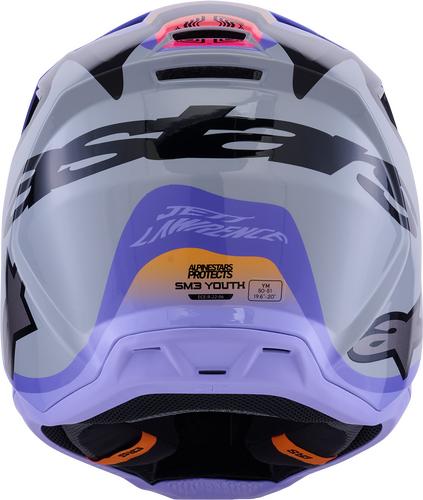 ALPINESTARS JETTSON SM3 HELMET GRY/PURP/BLK GLOSSY 2X