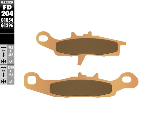 Galfer HH Sintered Front Brake Pads FD204
