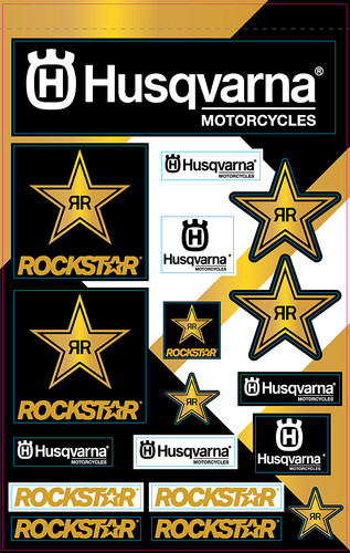 HUSQVARNA RACING DECAL HUS RACING DECAL SHEET