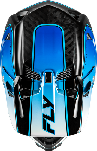 FLY RACING WERX-R FLOW CARBON HELMET BLACK CARBON/BLUE/WHITE XS