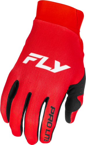 FLY RACING PRO LITE GLOVES RED/WHITE XS