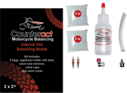 COUNTERACT Tire Balancing Beads w/Installation Bottle