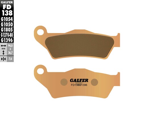 Galfer HH Sintered Rear Brake Pads FD138