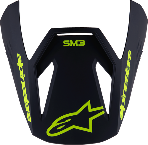 ALPINESTARS SM3 YOUTH RADIUM VISOR BLACK/YELLOW FLUO MATT
