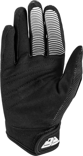 FLY RACING YOUTH F-16 GLOVES BLACK/WHITE YM