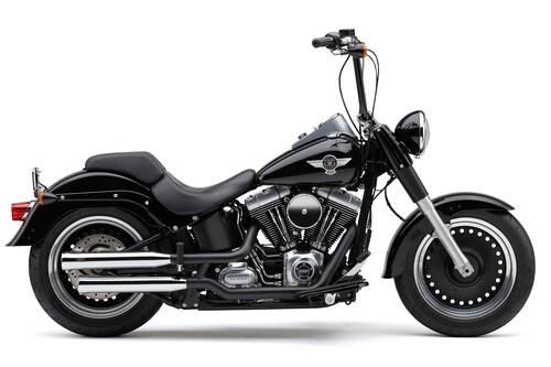 3" NH SERIES SLIP-ONS CHROME FAT BOY/DCE 07-17