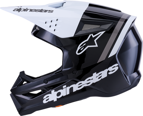 ALPINESTARS SM3 RADIUM HELMET BLK/WHT/GRY GLOSSY LG
