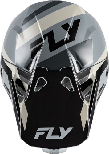FLY RACING YOUTH FORMULA CP SEAL HELMET BLACK/GREY/LIGHT GREY YL
