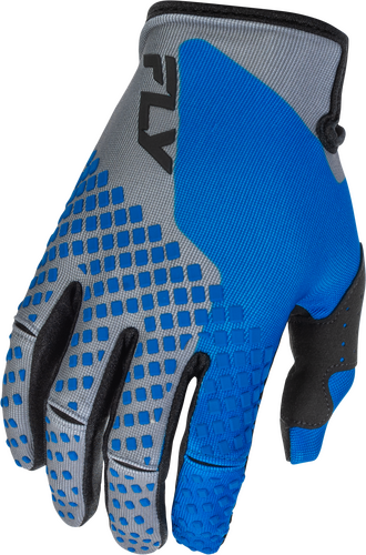 FLY RACING KINETIC GLOVES BLUE/GREY/BLACK MD