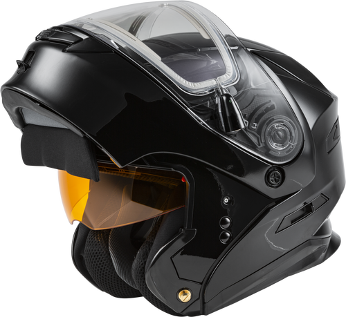 GMAX MD-01S Modular Snow Helmet Solid w/Quick Release Buckle Electric shield