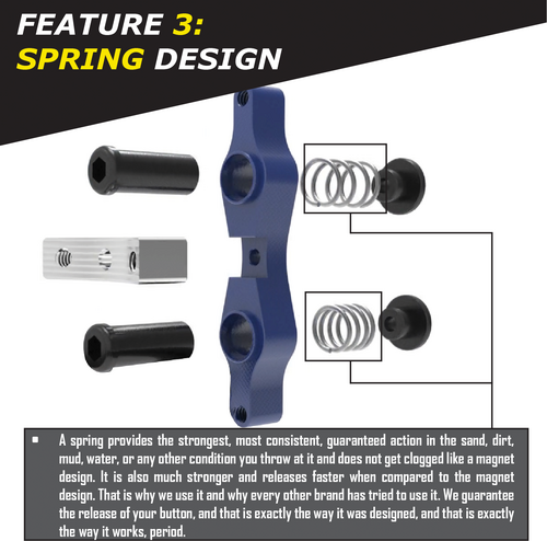 TAMER TAMER DOUBLE BUTTON X-WING BLUE