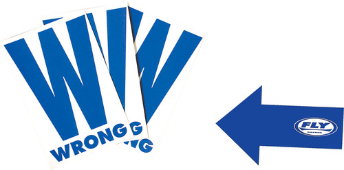 FLY RACING Course Marking W/Arrow Cards