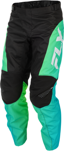 FLY RACING F-16 PANTS AQUA/BLACK/WHITE SZ 38