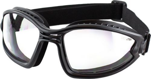 BALLAST SUNGLASSES BLACK FRAME CLEAR LENS
