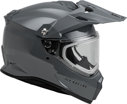 FLY RACING TREKKER CW SOLID HELMET ELEC SHLD GREY MD