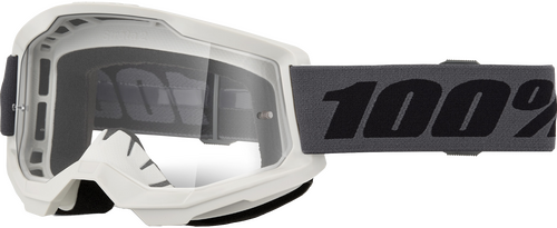 100% STRATA 2 GOGGLE GREY CLEAR LENS