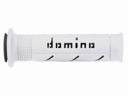 DOMINO RACING XM2 GRIPS WHITE/BLACK PAIR