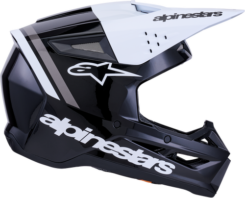 ALPINESTARS SM3 RADIUM HELMET BLK/WHT/GRY GLOSSY LG