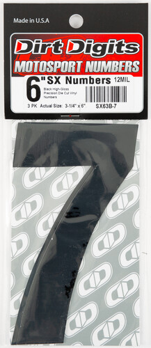 DIRT DIGITS Super X Competition Stick-on Numbers