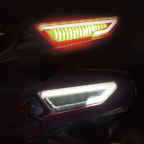 PATHFINDER LED MIRROR SEQ TS W/DRL CLEAR HON GL