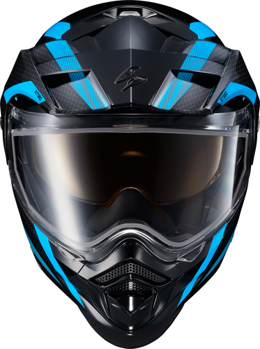 SCORPION EXO EXO-AT960 COLD WEATHER HELMET HICKS LIGHT BLUE 3X (ELECTRIC)
