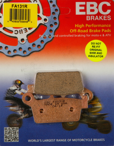EBC FA131R R Series Sintered Rear Brake Pads