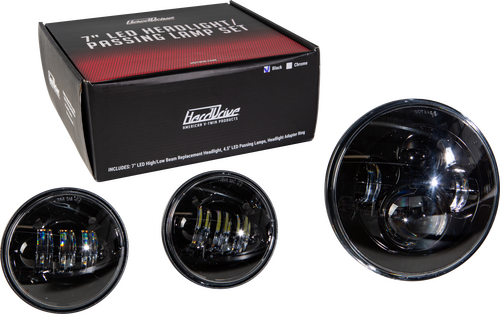 HARDDRIVE LED Headlight/Passing Lamp Set