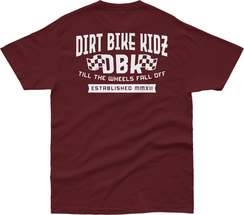 DBK TILL THE END TEE BURGUNDY 2X