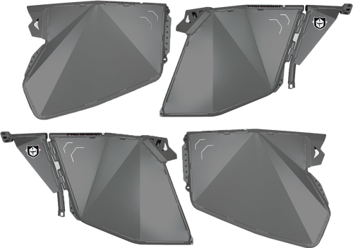 TRADITIONAL HALF DOORS TITANIUM METALLIC POL