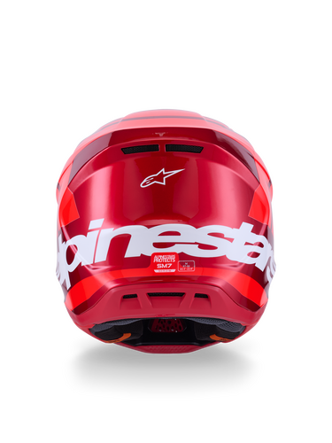 ALPINESTARS SM7 CORE HELMET RED GLOSSY LG
