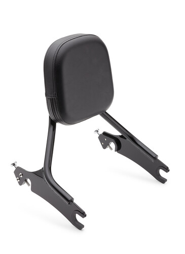 COBRA DETACH BACKREST-SHORT-MED PAD BLACK CHIEFTAIN 14