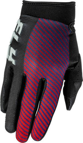 FLY RACING YOUTH F-16 GLOVES BLACK/RED/PURPLE Y3XS