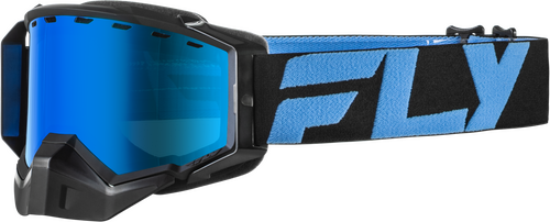 ZONE SNOW GOGGLE BLK/BLU W/SKY BLUE MIR/BLUE LENS